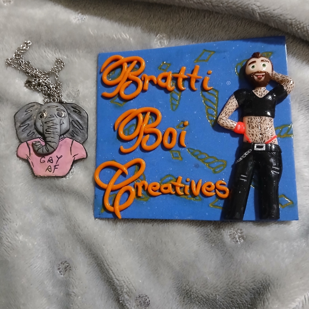 Gay Themed Gay AF Handmade Pendant